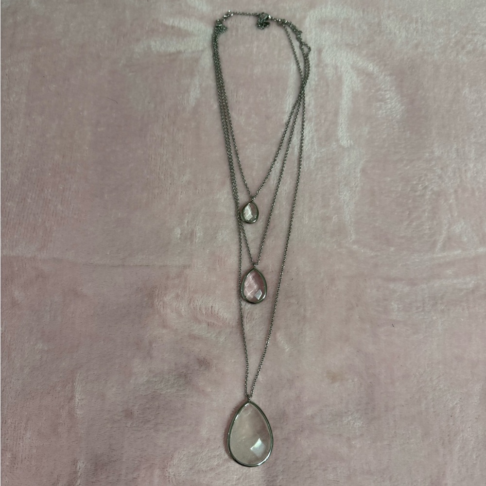 Chloe + Isabel 3-Row Quartz Convertible Necklace